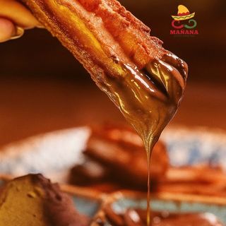 Churros with chocolate dip