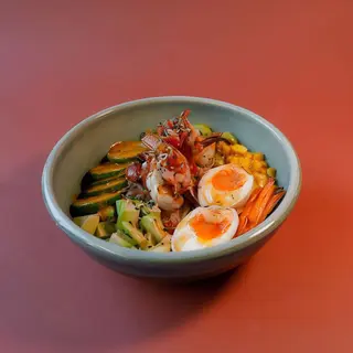 Bibimbup grilled shrimp