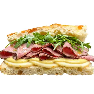 Pastrami Focaccia Sendvič