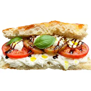 Caprese Focaccia Sendvič