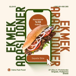 Doner u Hljebu / Ekmek Arası Döner