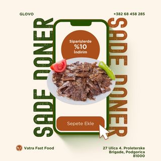 Doner Porcija / Sade Döner