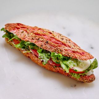 Beetroot Baguette Vegetarian Sandwich