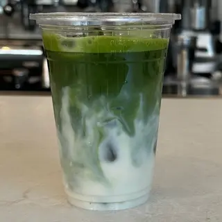 Iced matcha latte