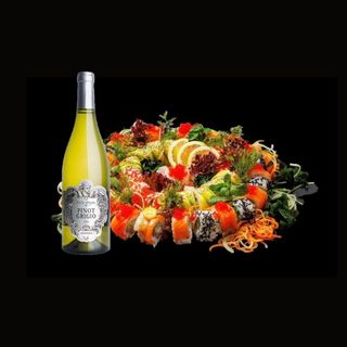 Buket 40 pc & Wine 0,7L