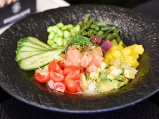 Poke bowl sunrise