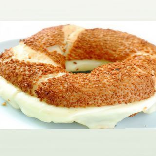 Cheese between bagels