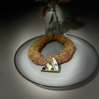 Simit+üçgen peynir