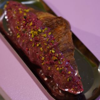 Pistachio–Raspberry Croissant