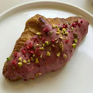 Pistachio–Raspberry Croissant