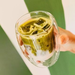 Cupuaçu Iced Matcha latte