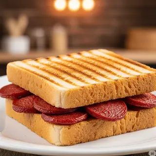 Toast with Sucuk