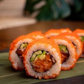 California with salmon and avocado