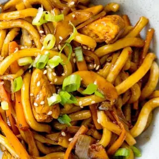STIR FRIED YAKI UDON NOODLES