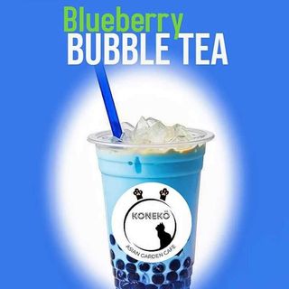 BLUEBERRY MILK TEA WITH TAPIOCA BOBA 450ML