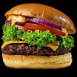 Original burger + pomfrit, 350gr