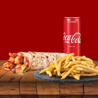 Klasični Pileći Doner ''Meni'' / Klasik Tavuk Döner Dürüm Menü