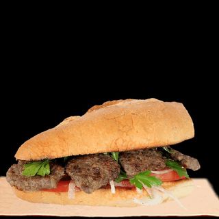 Türk Köftesi ( Ekmek Arası ) Turska Cevabi i Hljeb + ( Cola,Sprite veya Fanta)