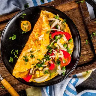 Omlet sa povrćem i sirom