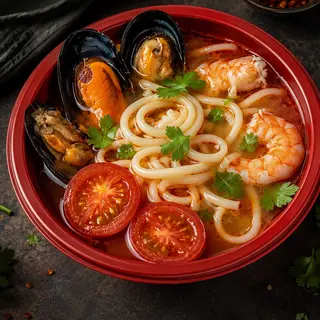 TYAM PON ( spicy soup)