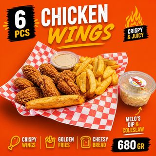 Chicken Wings 6 pieces 680 gr