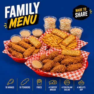 Family Menu for 4  2320 gr