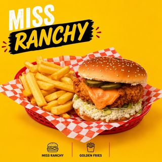 Miss Ranchy with fries 400 gr