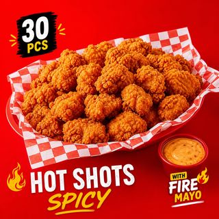 Hot shots spicy 30 pieces with fire mayo(3)