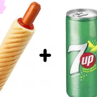 Francuski hot dog + 7UP  0.33ml