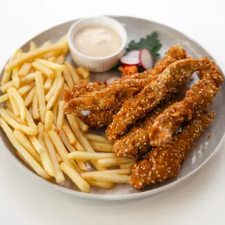 Cornflakes chicken sticks