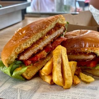 Burger-Pohovani pileći burger