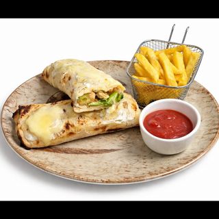 Zapečena domaća tortilla sa piletinom