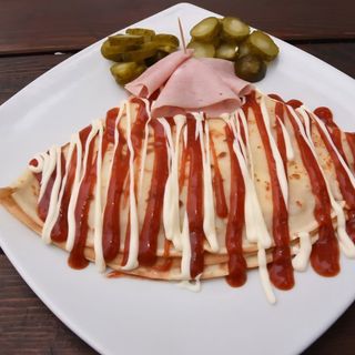 Palačinka šunka sir prilog