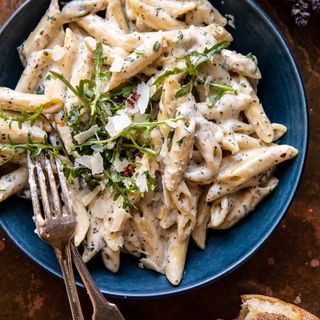 Chicken Mushroom Penne Alfredo
