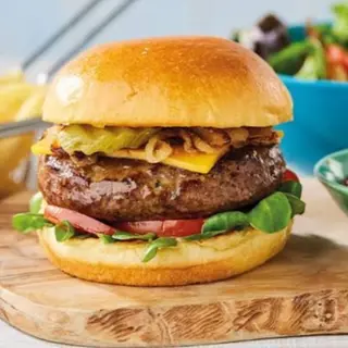 Spicy beef burger