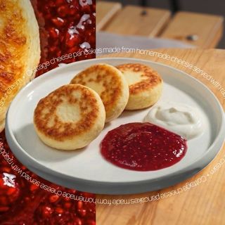 SYRNIKI WITH RASPBERRY&SOUR CREAM 220G