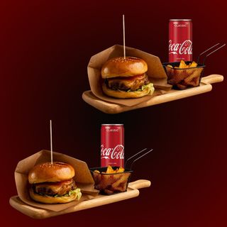 2 CheeseBurger + 2 Coca Cola + 2 French Fries