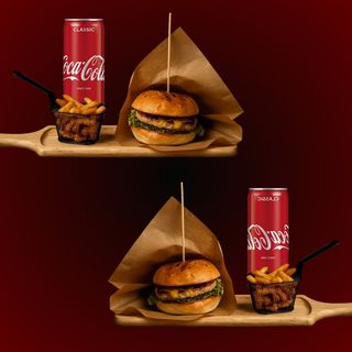 2 Chicken Cheeseburger + 2 Coca Cola + 2 French Fries