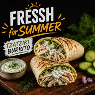 Tzatziki Chicken Burrito