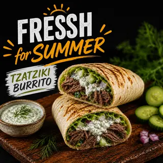 Tzatziki Beef Burrito