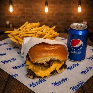 Jalapeño burger combo