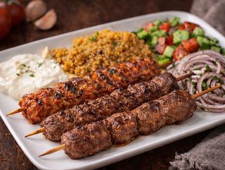Mini kebab Trio plate
