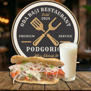 Köfte ekmek+ayran/Sendvič sa ćuftetima + ajran