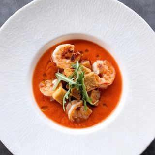 Gazpacho with Shrimp