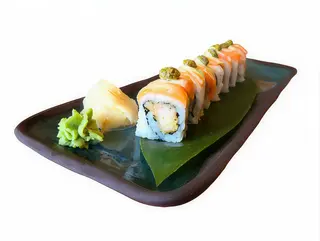 Aburi losos roll (8 kom/pcs)