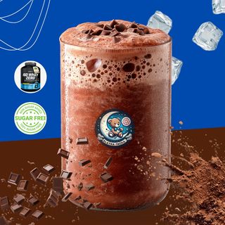Čokoladni frappe sa dodatim whey isolate 0 šećer proteinom- 300ml