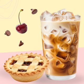 Cappuccino (hladni) sa mini pitom od višnje ili kakaa