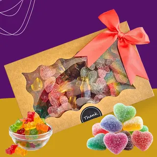 Gumene bombone Mix- craft kutija desert mix 465gr sa mašnom