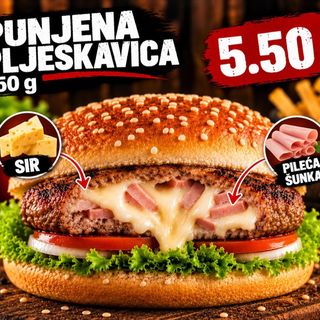 PUNJENA PLJESKAVICA 250G
