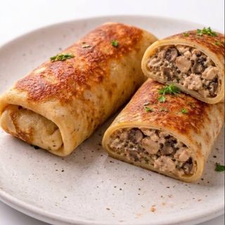 Palačinke sa piletinom i pečurkama 200 gr